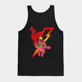 Flying Pink Kitty Tank Top